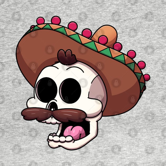 Mexican Skull by TheMaskedTooner